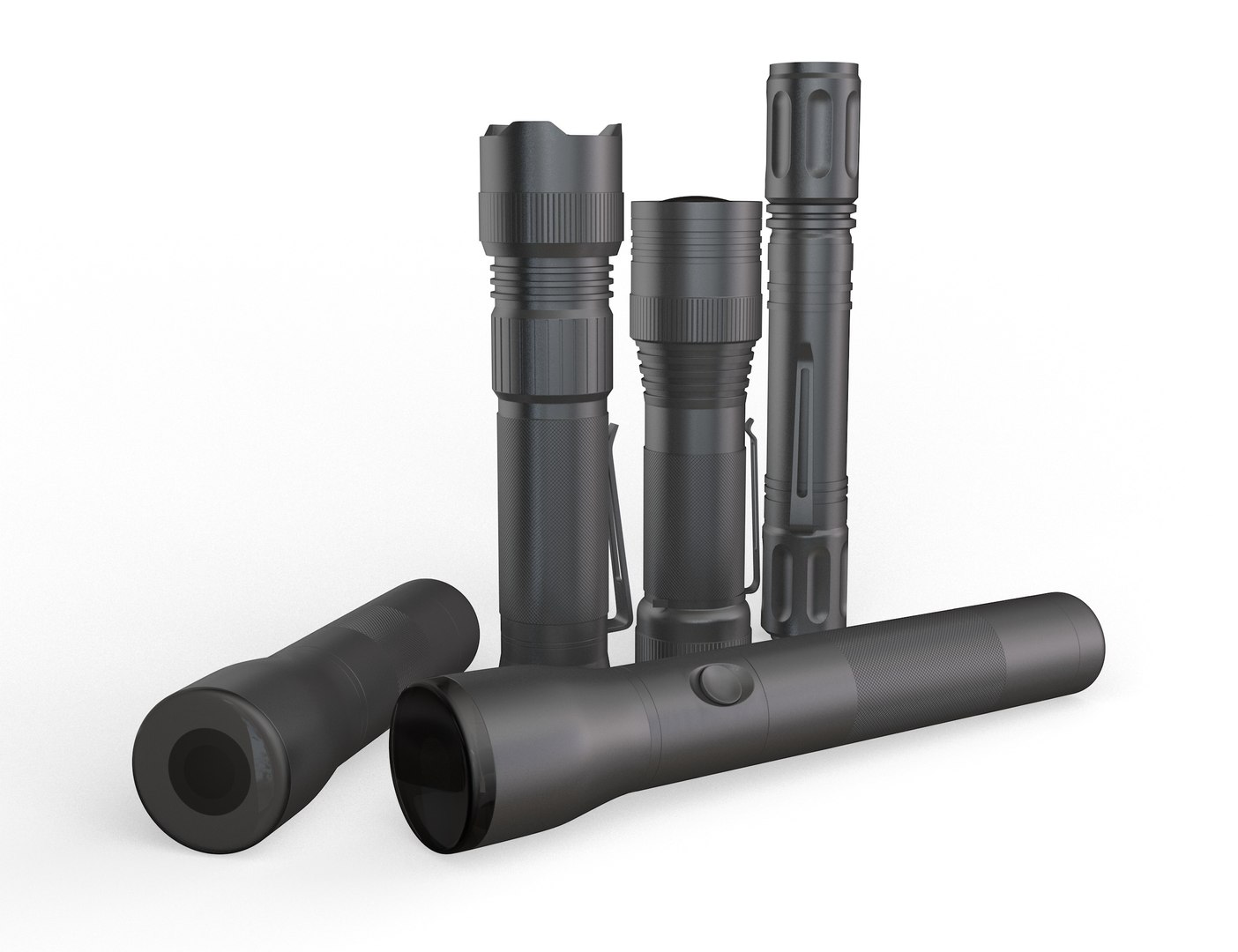 Flashlights Set 3D - TurboSquid 2167069