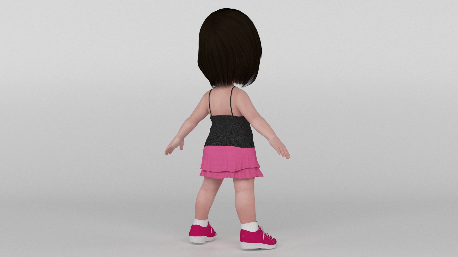 3D Toon Girl - TurboSquid 1766425