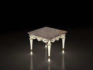 Square Table by Modenese Gastone 3D model