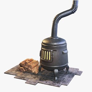 Stylized Stove 3D model
