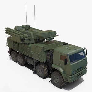 Missile System Pantsir S1 SA-22 Greyhound Dirty