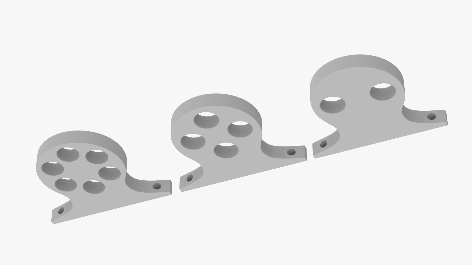 3D Model Wall-Mounted Cable Pipe Routing Bracket - TurboSquid 2503216