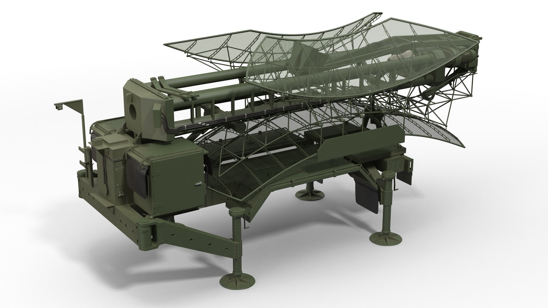Kasta 2E2 Antenna Rigged 3D model preview