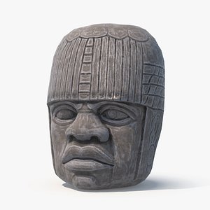 olmec statue - ready 3D model