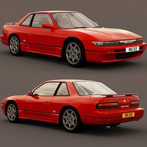 3D nissan silvia S13 ks aero 1992 model