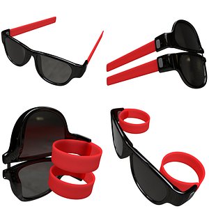 fold glasses 3D model