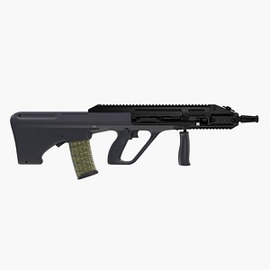 assault rifle steyr aug 3D model