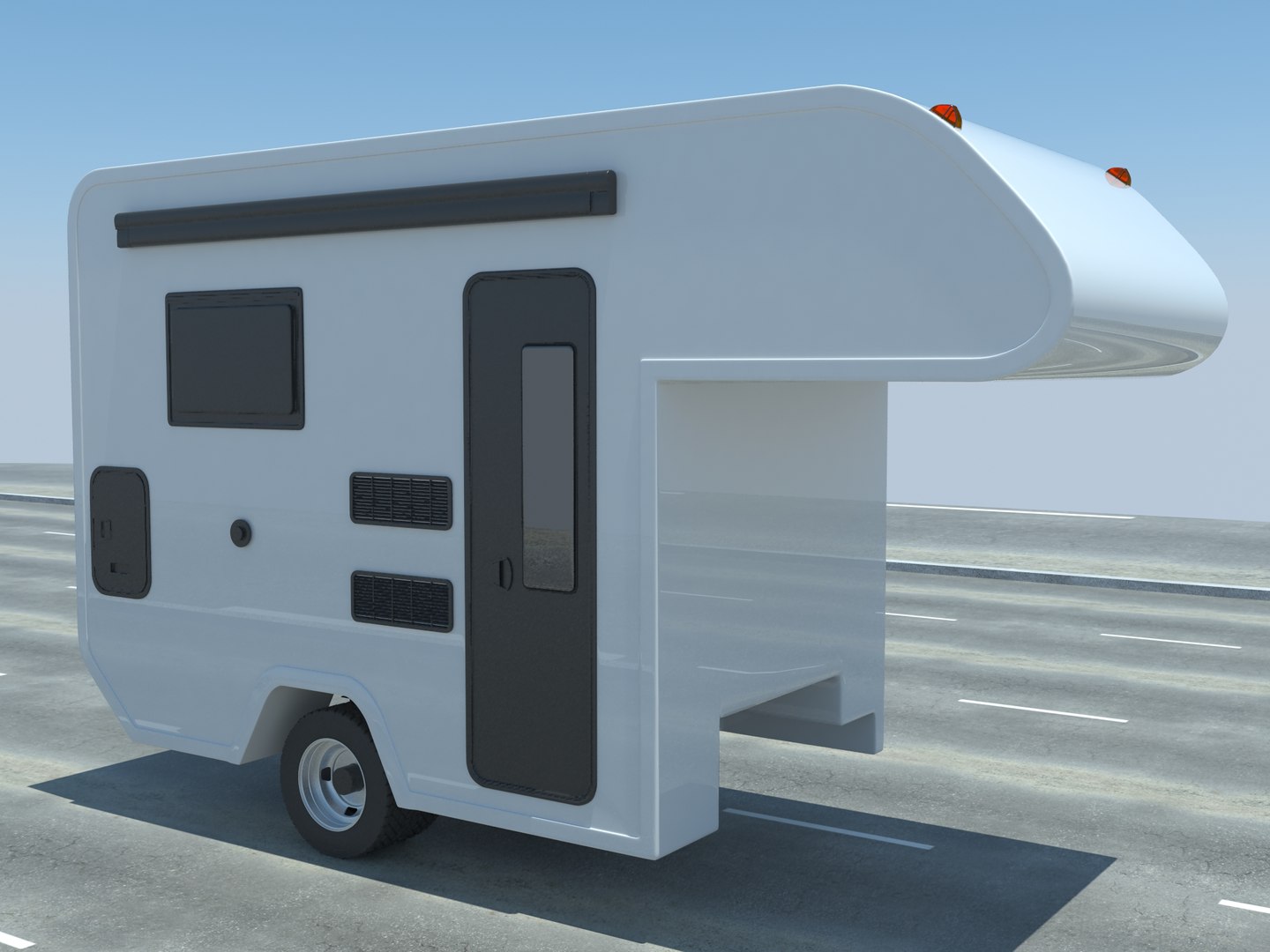 camper modelled 3d max