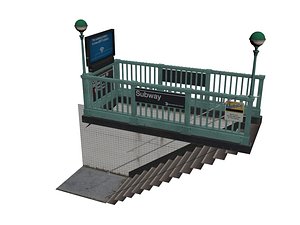 subway entrance obj