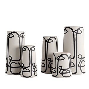 Set Franca NYC Cara Pillar Vase model