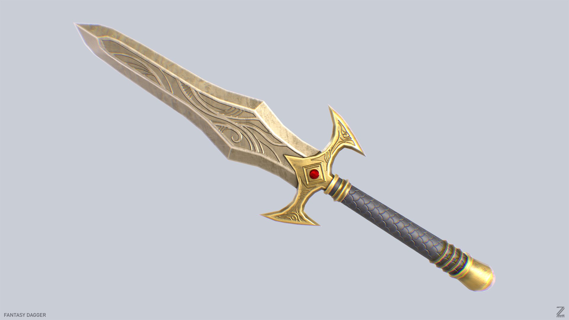 Fantasy Dagger 3D Model - TurboSquid 2231347