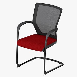 Fursys side chair CHN4311 3D model