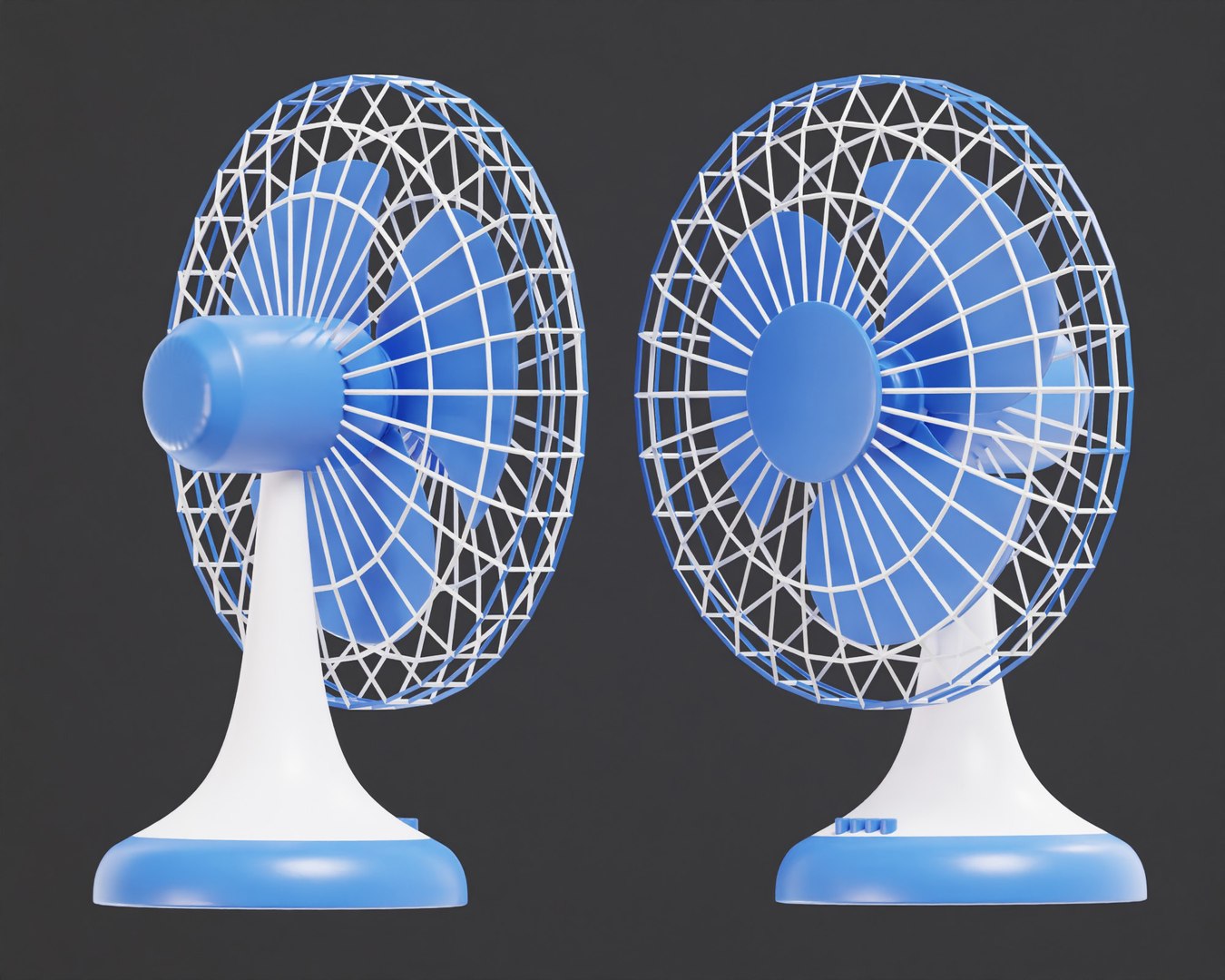 3D Table fan model TurboSquid 2125367