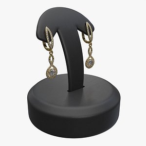 Earrings Leather Display Holder Stand 02