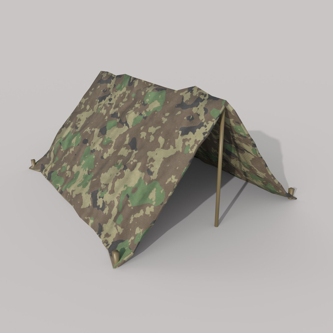 3D Model Military Tent - TurboSquid 2371290