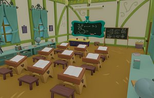3D Ponyville Schoolhouse model