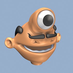 alien servant head 3d model