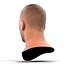 白人男性头为电影院4D索具