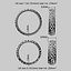 Voronoi Style Wedding Rings 3D print model