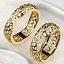 Voronoi Style Wedding Rings 3D print model