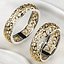 Voronoi Style Wedding Rings 3D print model
