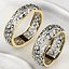 Voronoi Style Wedding Rings 3D print model