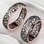 Voronoi Style Wedding Rings 3D print model