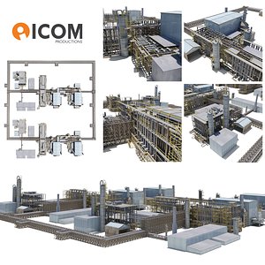 Industrial Natural Gas Liquification Plant Block