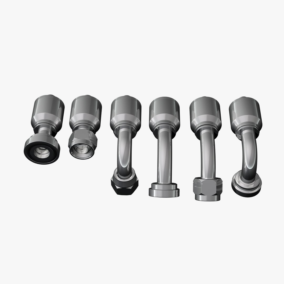 Hydraulic Fittings 3d Model