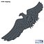 3d chrome eagle model