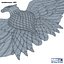 3d chrome eagle model