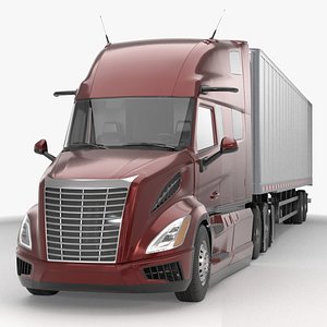 Generic Semi Trailer Truck 02 3D model