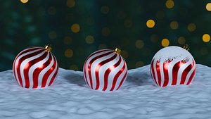 Christmas Ornaments Red BLEND STL