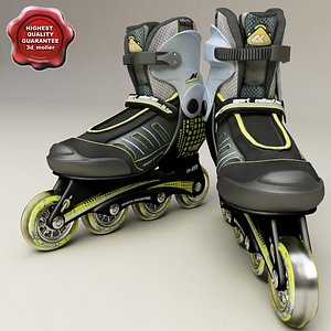 3d model roller blades