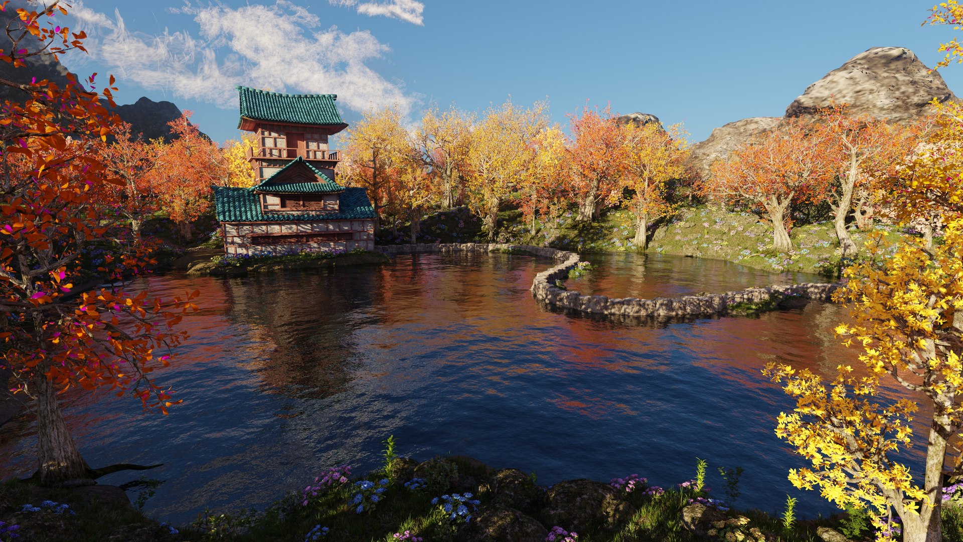 Japanese Scene Model - TurboSquid 1952261