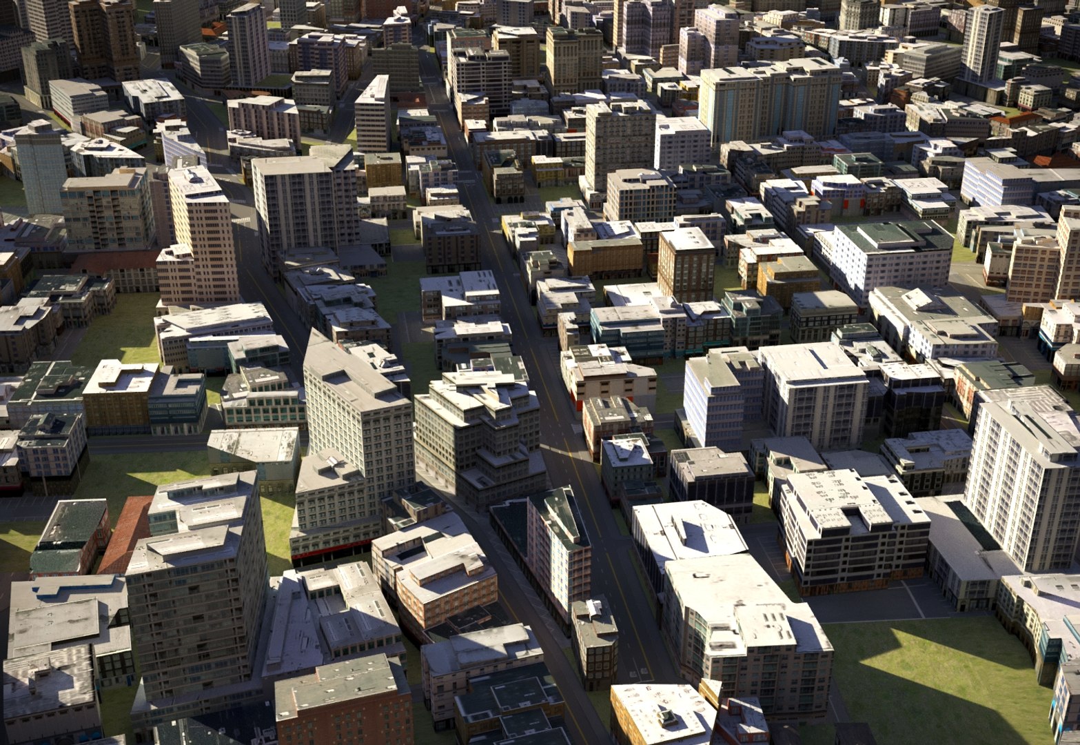 3D town city cityscape - TurboSquid 1413195