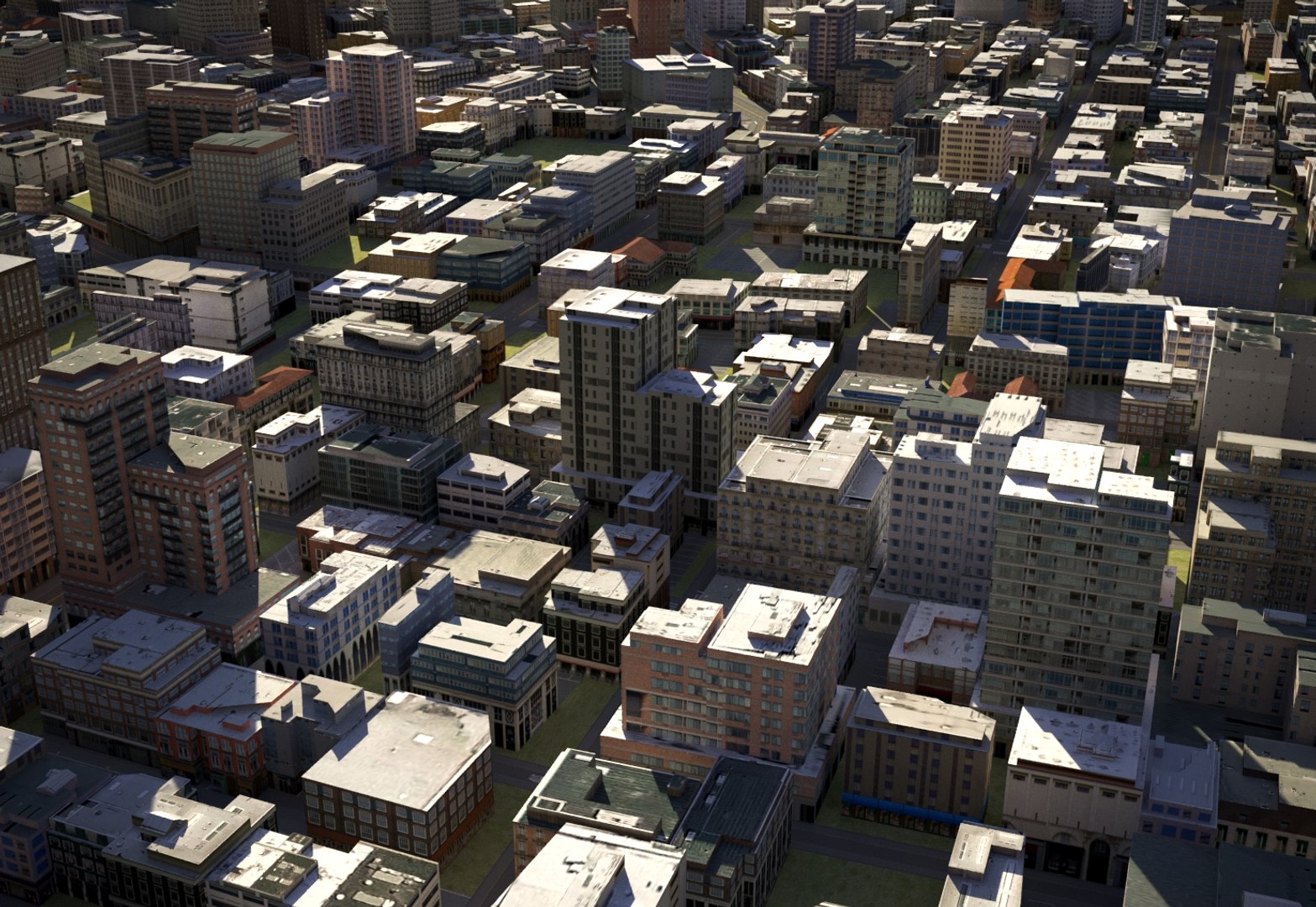 3D town city cityscape - TurboSquid 1413195