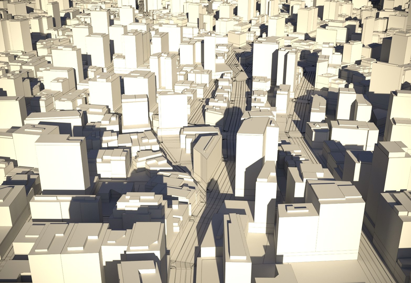 3D town city cityscape - TurboSquid 1413195
