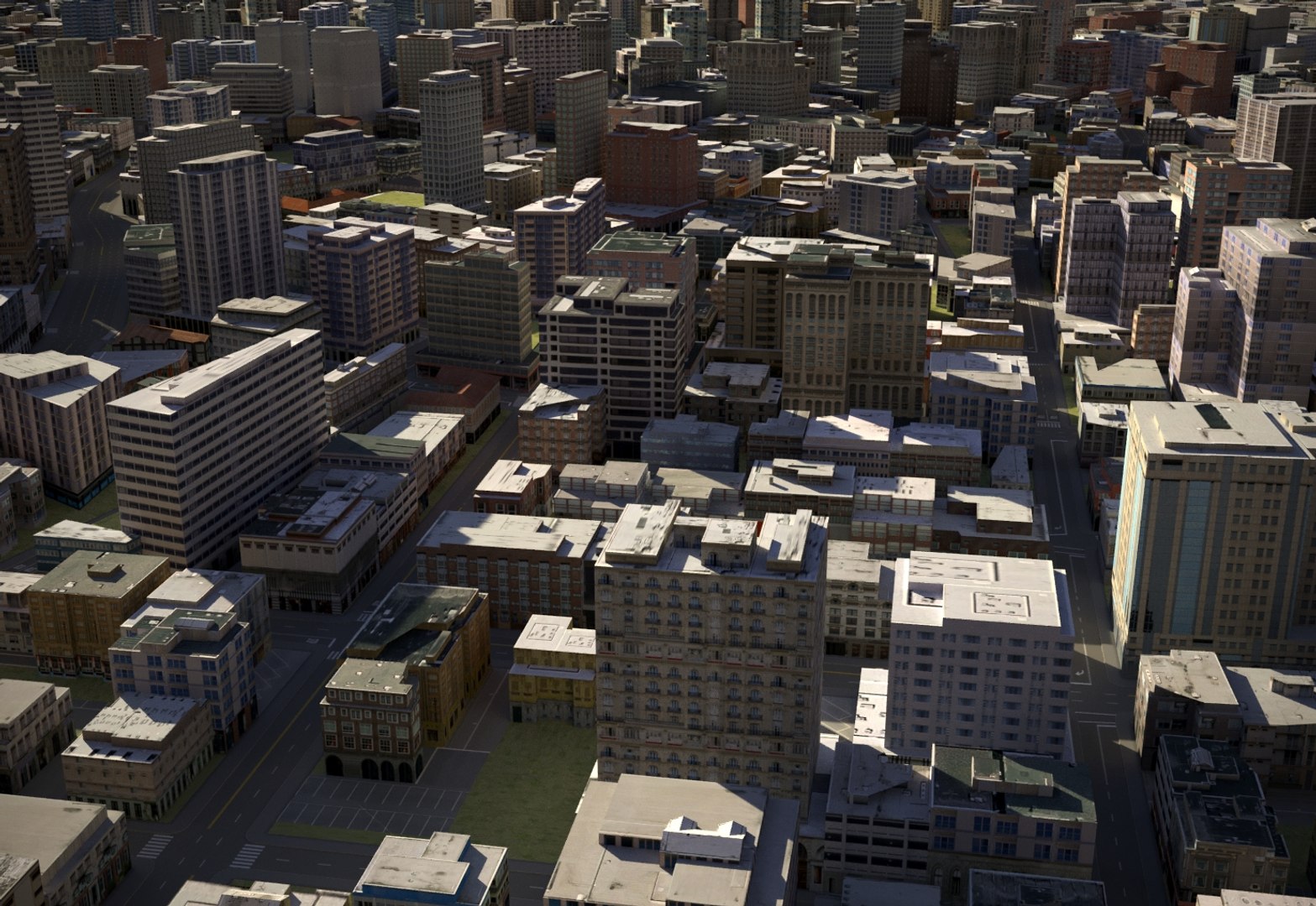 3D town city cityscape - TurboSquid 1413195