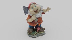 3D garden gnome