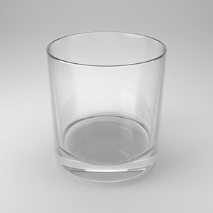 3D model whiskey glass