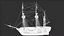 Velero mercante con aparejo completo Activo modular PBR