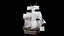 Velero mercante con aparejo completo Activo modular PBR