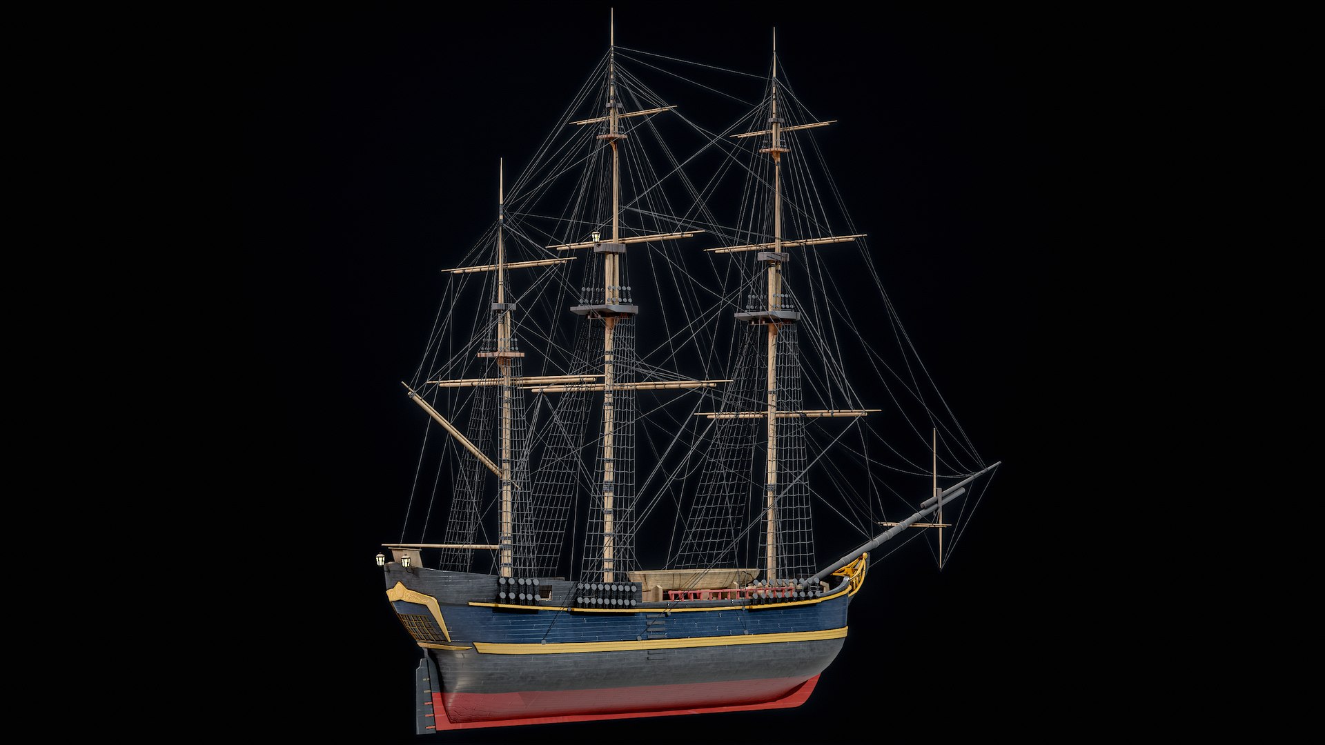 3D Full-Rigged Merchant Sailing Ship Modular Asset PBR model https://p.turbosquid.com/ts-thumb/wp/bqB7AE/R5/r_viewport_050/png/1683161871/1920x1080/fit_q87/2b4b4799487ddcf557cfc00f6e11d6242a1f61b9/r_viewport_050.jpg