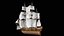 Velero mercante con aparejo completo Activo modular PBR