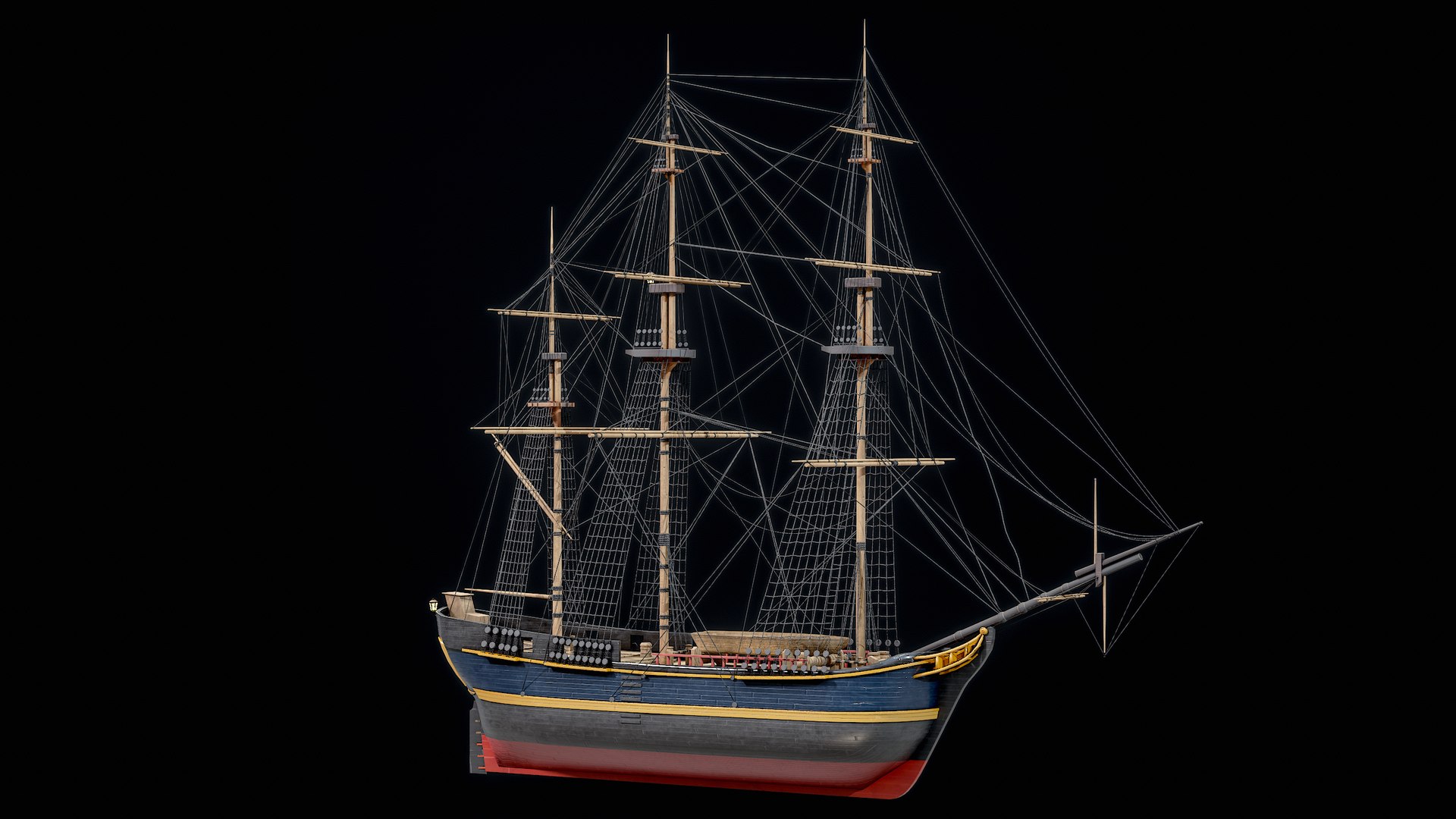 3D Full-Rigged Merchant Sailing Ship Modular Asset PBR model https://p.turbosquid.com/ts-thumb/wp/bqB7AE/bu/r_viewport_046/png/1683161867/1920x1080/fit_q87/defe89cdb0ffd66a2ff26cb3c3a96f48f2f53fb4/r_viewport_046.jpg