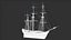 Velero mercante con aparejo completo Activo modular PBR