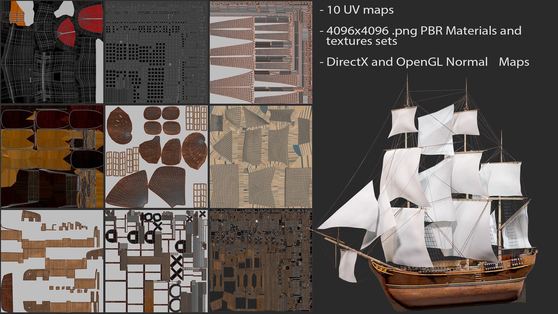 3D Full-Rigged Merchant Sailing Ship Modular Asset PBR model https://p.turbosquid.com/ts-thumb/wp/bqB7AE/v5/uvm/png/1683162047/1920x1080/fit_q87/23eb76ead9513d08b1a269f8957bc4057eb3f8d4/uvm.jpg