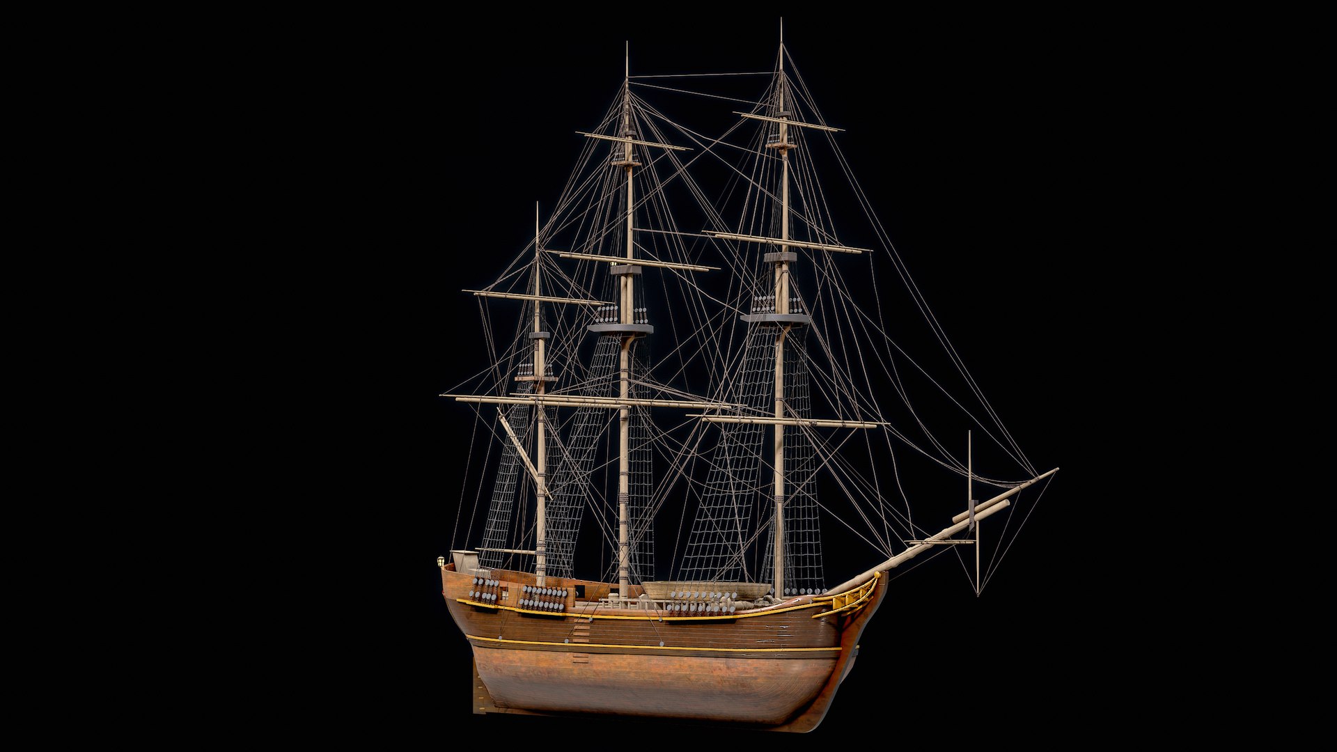 3D Full-Rigged Merchant Sailing Ship Modular Asset PBR model https://p.turbosquid.com/ts-thumb/wp/bqB7AE/xq/r_viewport_078/png/1683162016/1920x1080/fit_q87/af79c83cd9e71d4d3c0a9a1b5f4259dc0f7afeb6/r_viewport_078.jpg