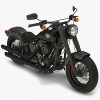 Harley Davidson Softail Slim 2016 3D Model
